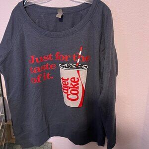 Diet Coke Just for the Taste of it 2XL graphic sweatshirt